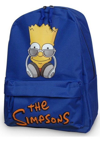 The Simpsons Bart Headphone Sırt Çantası Mavi