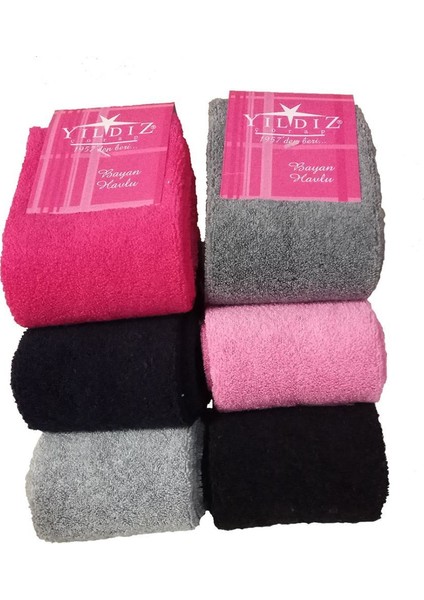 Yıldız 6 Çift Havlu Kadın Çorabı