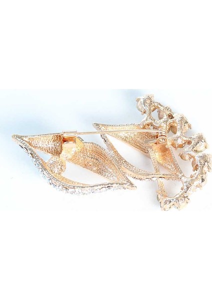 Zirkon Taşlı Metal Broş fiyatları
