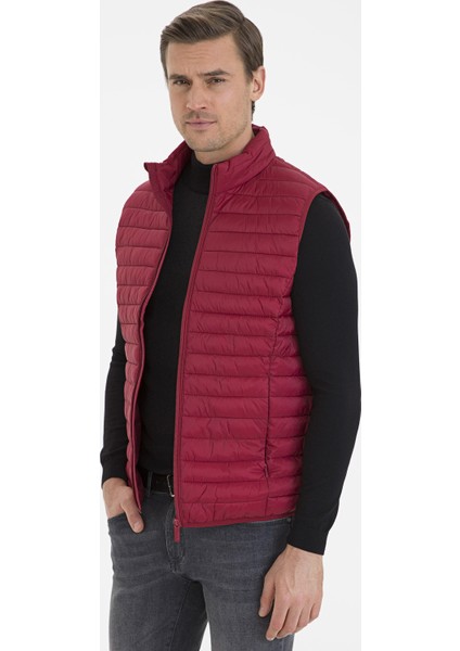 Erkek Bordo Yelek 50230453-VR014