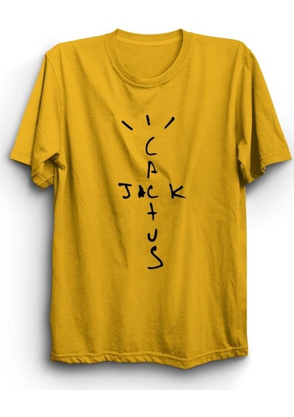 fame Cactus Jack Travis Scott Astroworld Baskılı Tshirt