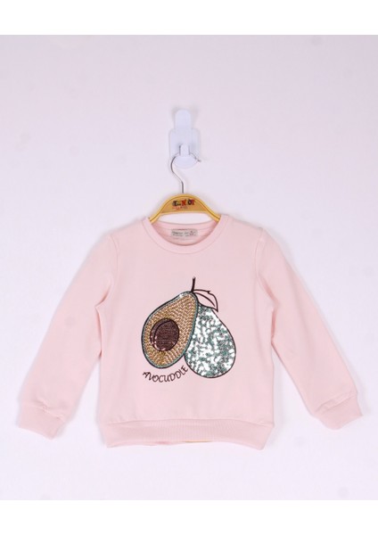 Kız Çocuk Avocuddle Nakışlı Sweatshirt
