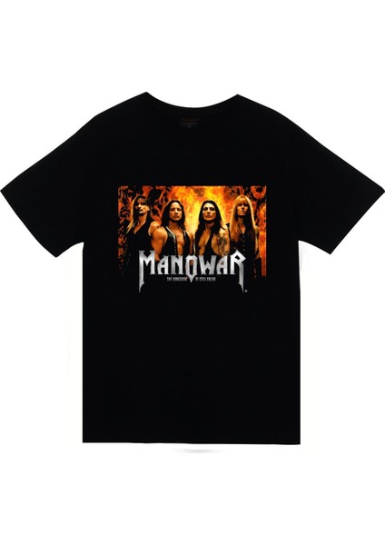 fame Manowar Baskılı T-Shirt