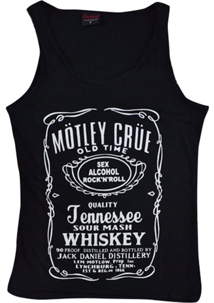 fame Motley Crue Baskılı Sıfır Kol T-Shirt