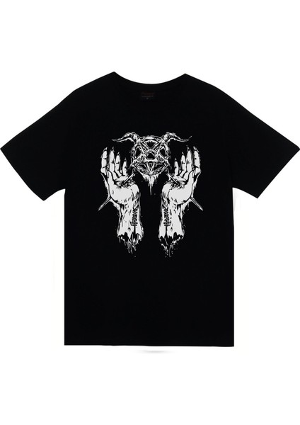 fame Pentagram Baskılı T-Shirt