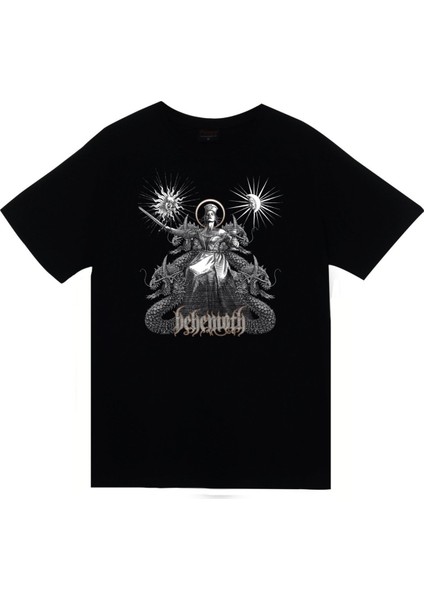 fame Behemoth Baskılı T-Shirt