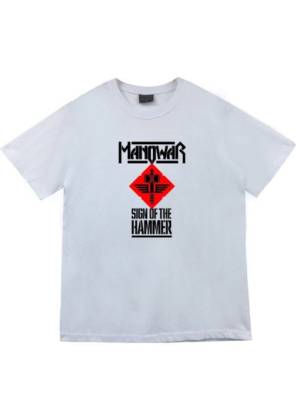 fame Manowar Baskılı T-Shirt