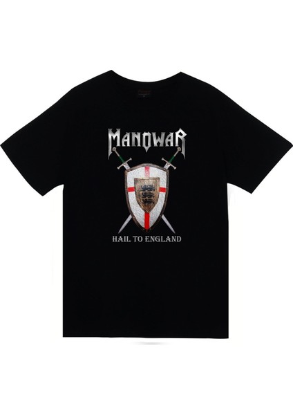 fame Manowar Baskılı T-Shirt