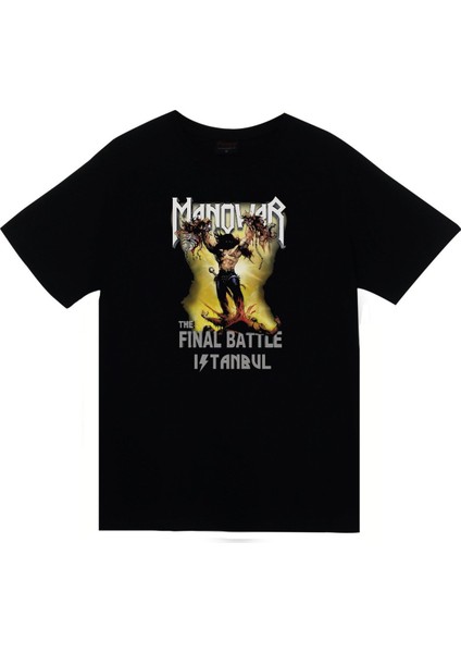 fame Manowar Baskılı T-Shirt