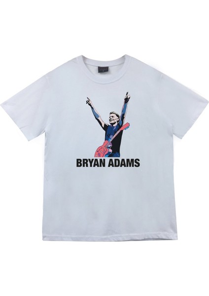 fame Bryan Adams Baskılı T-Shirt