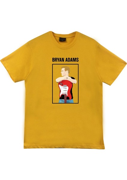 fame Bryan Adams Baskılı T-Shirt