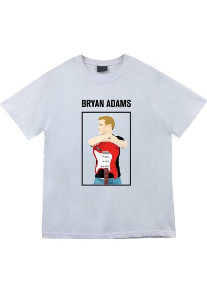 fame Bryan Adams Baskılı T-Shirt