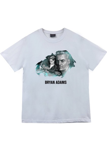 fame Bryan Adams Baskılı T-Shirt