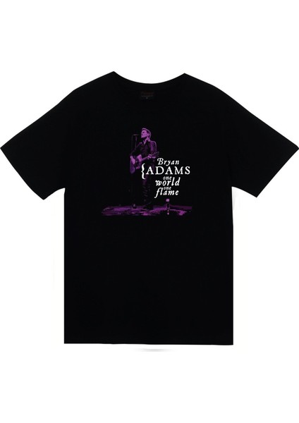 fame Bryan Adams Baskılı T-Shirt