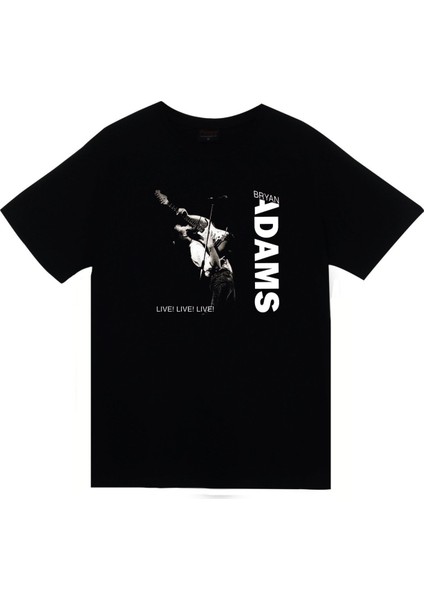 fame Bryan Adams Baskılı T-Shirt