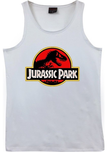 fame Jurassic Park Baskılı Sıfır Kol T-Shirt