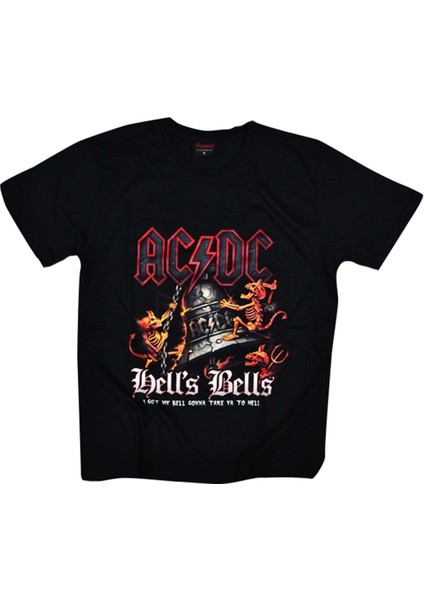 fame Ac-Dc Baskılı T-Shirt