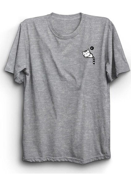 fame Cepte Uyuyan Kedi Cat Baskılı Tshirt
