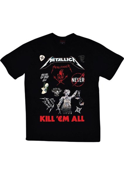 fame Metallica Baskılı T-Shirt