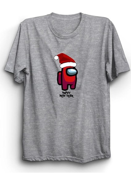 fame Among Us Yeni Yıl Noel Baba Happy New Year Baskılı Tshirt