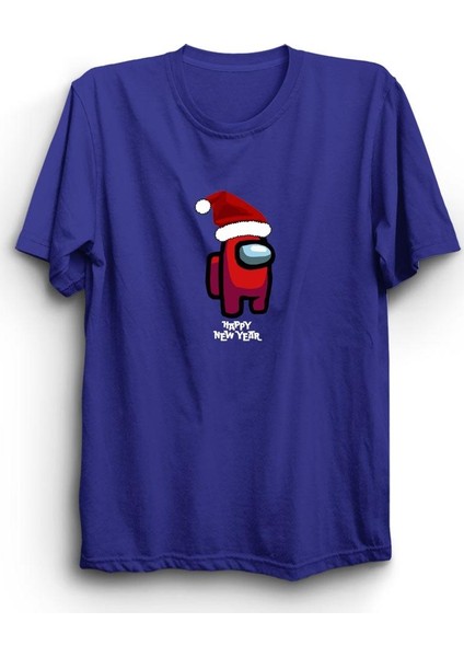 fame Among Us Yeni Yıl Noel Baba Happy New Year Baskılı Tshirt
