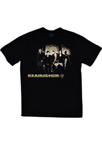 fame Rammstein Baskılı T-Shirt