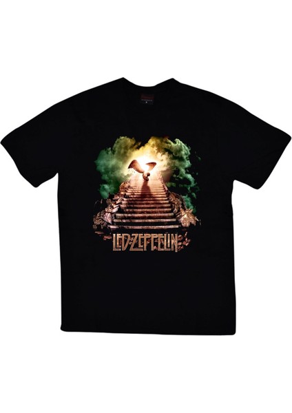 fame Led Zeppelin Baskılı T-Shirt