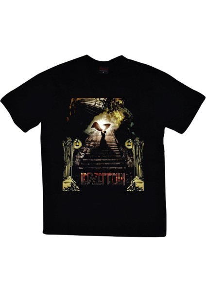 fame Led Zeppelin Baskılı T-Shirt