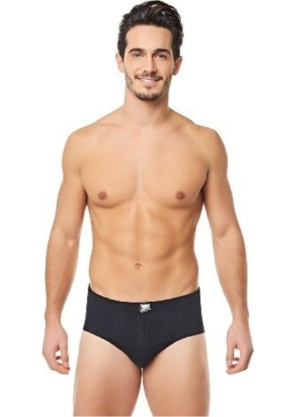 Erkek Slip Külot %100 Pamuk Siyah ac0109 6'lı Paket