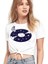 45LIK Uzay Beyaz Kesik Crop Top Bağlı Kadın T-Shirt 1