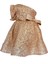 Gold Shine Dress Kız Çocuk Abiye Elbise Zb Kids 1