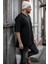 Siyah Fermuar Detaylı T-Shirt 1KXE1-44339-02 2