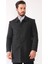 PLT8364 Dewberry Erkek Palto-Ekose Antrasit 1