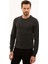Erkek Antrasit Melanj Slim Fit Bisiklet Yaka Basic Triko Kazak 50229215-Vr081 3