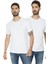Basic Bisiklet Yaka Slim Fit 2 Pack T-Shirt Erkek T-Shirt 5722512O2 1