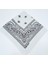 Şal Desen Kare Bandana Kırmızı 1