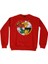 Dc Super Heroes Logo Sweatshirt Kırmızı 1