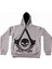 Assasins Creed Logo Kapüşonlu Sweatshirt Hoodie Gri 1