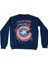 Captain America No:3 Sweatshirt Mavi 1
