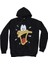 Daffy Duck Kapüşonlu Sweatshirt Hoodie Siyah 1