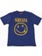 Nirvana Smiley Tişört Mavi 1