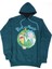 Rick And Morty Portal Kapüşonlu Sweatshirt Yeşil 1