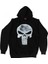 The Punisher Vintage Hoodie Kapüşonlu Sweatshirt Siyah 1