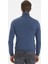 Erkek İndigo Mavi Melanj Slim Fit Triko Kazak 50233728-VR155 4