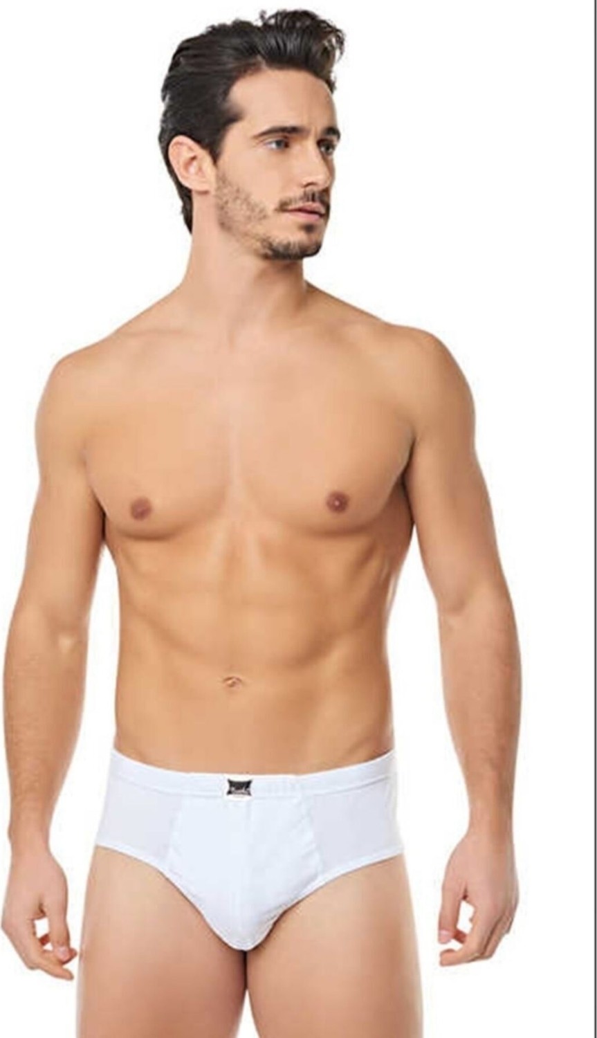 Tutku Erkek Slip Külot %100 Pamuk Beyaz ac0109 6'lı Paket