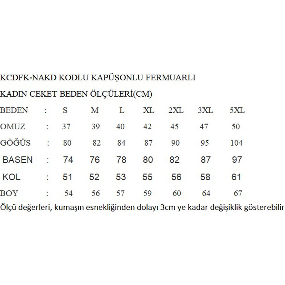 Valensiya Kadin Fermuarli Kapusonlu Cepli Yakasi Bagcikli Uc Fiyati