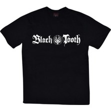 Stonedfame Black Tooth Band Baskılı T-Shirt