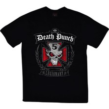 Stonedfame Five Finger Death Punch Baskılı T-Shirt