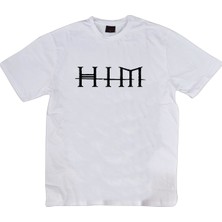 Stonedfame Him Baskılı T-Shirt