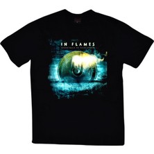 Stonedfame In Flames Baskılı T-Shirt
